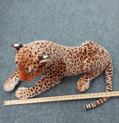 Vtg Kelly Toys Realistic Leopard Plush Animal Extra Large 27″ Cheetah Jungle Cat