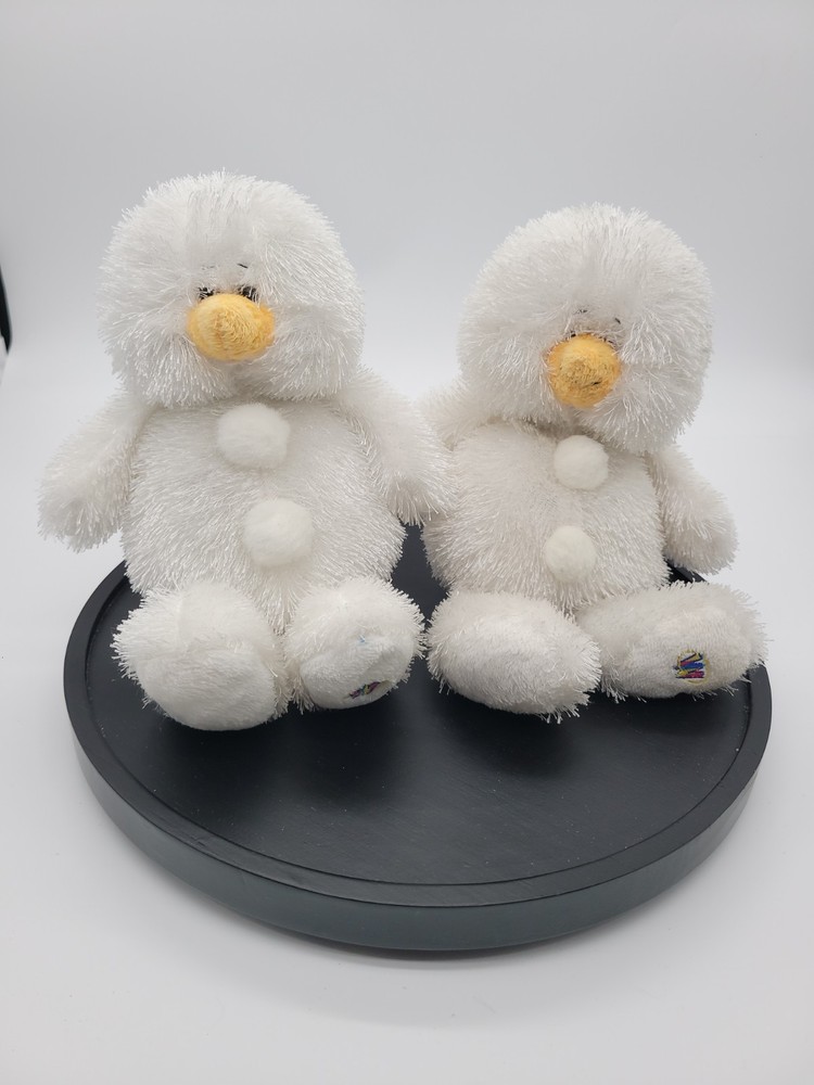 2 Webkinz Snowman HM370 No Code Active Plush Stuffed Animal GANZ