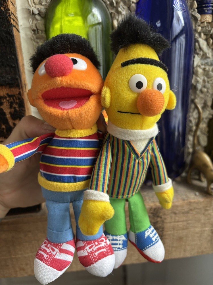 Sesame Street Gund 7″ BERT And Ernie Mini Beanbag Plush 2015