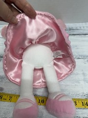 Baby Starters Bunny Rabbit Pink Satin Ears Plush Baby Girl Lovey Minky Dress