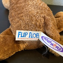 Mary Meyer Plush Flip Flops Longhorn Bull Stuffed Animal Brown, Beanie Cow