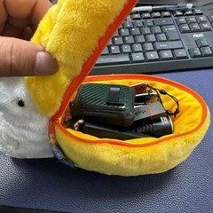 Cute Pelican Plush Coin Purse Kawaii Soft Pencil Case Zipper Stationery Pouch Ba