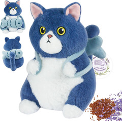 Microwavable Stuffed Animals, Cute Cat Heated Stuffed Animals Plushies, Heating