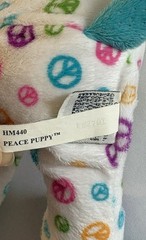 Ganz Webkinz Retired Peace Puppy Dog 2010 Plush Stuffed Animal Toy No Code