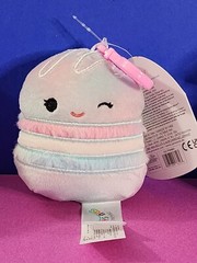 Squishmallows Foodie Squad Lizma the Macaroon 3″ Clip-on NWT Snack Junk Food