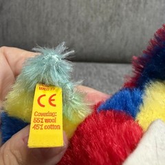Steiff Lora Parrot 033148 Historic Miniature 12cm Mohair Bird Plush All IDs