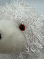 Cepia Glo-E Bear 14” White Color Kinetics Light-Up Plush Toy Works Shaggy