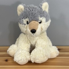 Aurora Husky Dog Timber Wolf 12″ Plush Cream Gray Brown 2018
