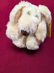 LE MUTT Plush Dog Yellow Eyes 1980 Francesca Hoerlein By Franland Inc. NWT