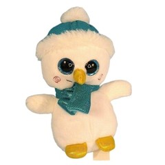 Hug Fun Snowman Plush Big Glitter Eyes For All Ages 8″ Winter Holiday