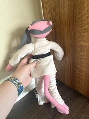 RARE 18” Pink Panther – Karate Outfit Plush Doll – NANCO, Poseable Arms and Legs