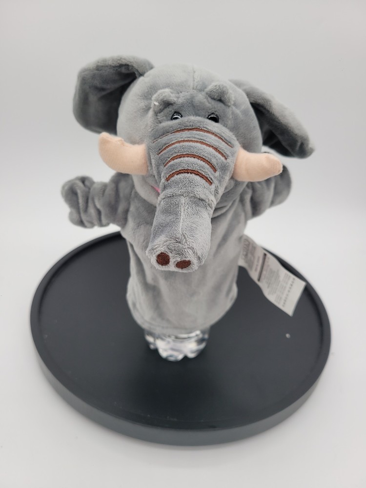 Joyin Gray Plush Stuffed Animal Elephant Hand Puppet Floppy Ears 8″