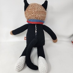 Target Cuddle Collab Social Club Knit Cat Plush Stuffed Animal Toy 14″