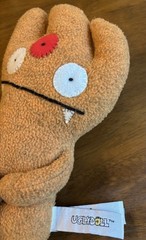 Vintage Uglydolls Plush Lot: ICE-BAT (Blue 2007 Tag) & WAGE (Orange 2005 Tag) 7″