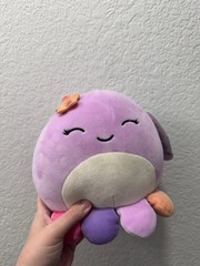NWT Squishmallows Beula Octopus ~ Soft Purple Multicolor Legs Plush Toy 8” NEW