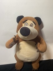 Masha And The Bear Plush Embroidered Eyes 15” Unbranded