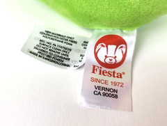 Fiesta Franklin 5.5in Green Mushroom Frog Plush Stuffed Animal 2024
