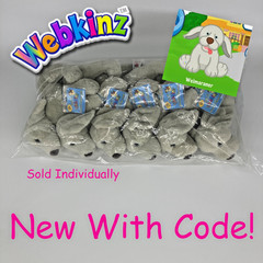 NEW GANZ Webkinz Weimaraner HM454 RETIRED Sealed Code Plush With Tags NWT