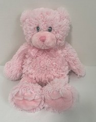 First Impressions Macys Pink Teddy Bear Shaggy Plush Stuffed Animal 13” Macy’s