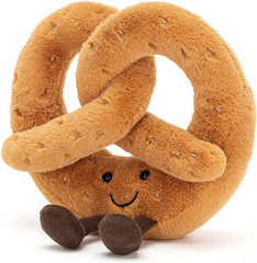 Amuseables Pretzel Stuffed Toy, 7 Inches – Food Plush – Fun Gift Idea