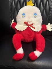 Vtg Humpty Dumpty Plush Eden Toys Red Suit Nursery Rhyme Storybook Doll 1980s