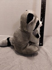 Vintage Conesco Chase Stuffed Plush Mama Raccoon Hugging Baby Hook Loop