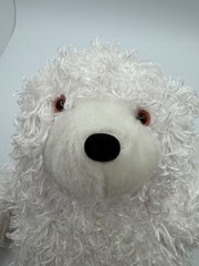 Cepia Glo-E Bear 14” White Color Kinetics Light-Up Plush Toy Works Shaggy