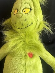 Kohl’s Cares For Kids Green Grinch Red Heart Plush 19″