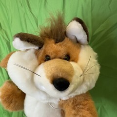 American Wego 1991 Fiesta 15” Orange Red White Brown Fox Stuffed Plush Toy Rare
