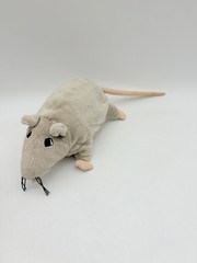 IKEA Rat Plush Gray Mouse Stuffed Toy Embroidered Sewn 15″