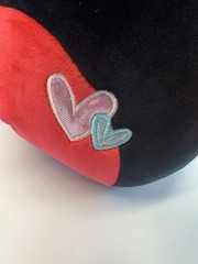 (332)Squishmallows Ladybug Plush 10” Kellytoy Red Black Hearts Stuff Animal Used