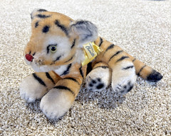Vintage Bengal Tiger Cub Plush 1950s Character Novelty Co