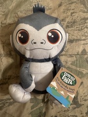 Cute Eco Earth Monkey Plush Toy, Gray Animal, 2025, Whitehouse Leisure Int, New