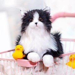 Chongker Realistic Cat Plush Weighted Lifelike Stuffed Animal NEW w/ Box