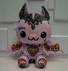 Bat Tattoo Zoo 10” Plush Tattoo Patterned Stuffed Animal Frankie the Modelin