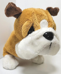 Ganz Lil’ Kinz Bulldog 6.5″ Plush Stuffed Animal Toy Brown Puppy Dog HS126