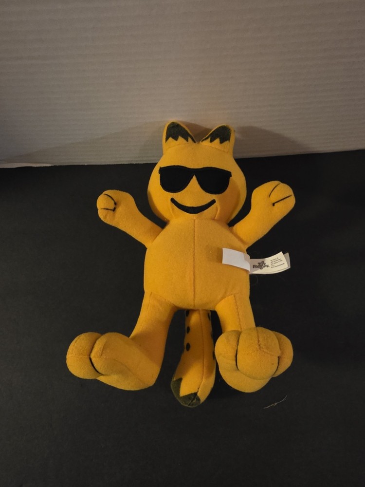 GARFIELD Toy Factory 2017 Garfield w/ Sunglasses 12” Plush Collectable