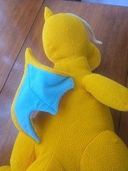 Vintage Walmart Pokemon Dragonite Pillow Pal Plush 26” Used