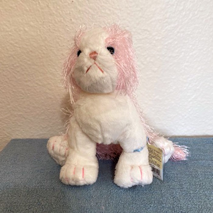 NEW WEBKINZ PINK & WHITE CAT by GANZ Stuffed Plush Toy Unused Code HM189 Yr 2008