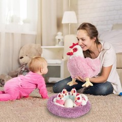 Educational 9-Piece Stuffed Chicken Toy Set for Toddlers – Fun & Safe Play