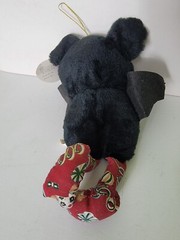 Vintage Plush Stuffed Toy Plushie Halloween Vampire Bat