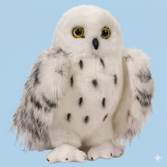 Wizard Snowy Owl Plush 8″ Stuffed Animal Magic Bird Toy Cute Movie Doll Gift