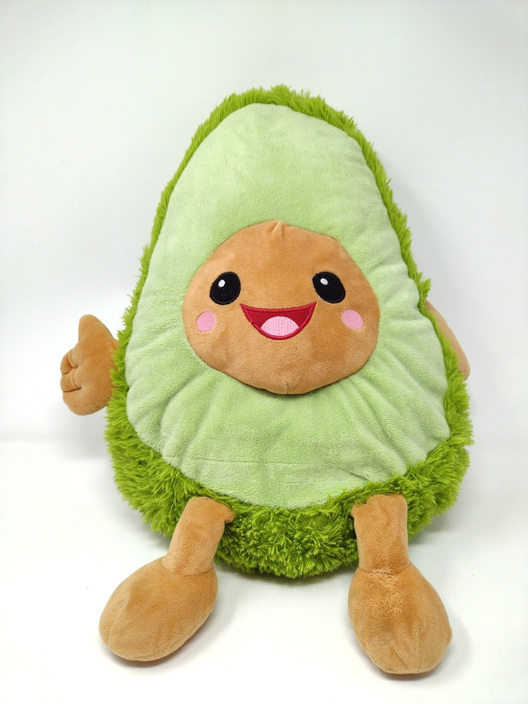 Avocado Plush 18″ x 12″ Loveable Face Embroidered Mouth Soft Material