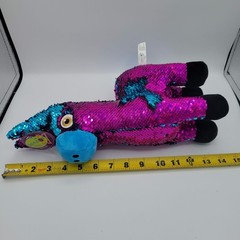 Redemption Plus Sequin Pink and Blue Llama Stuffed Animal – 14″ Plush