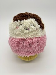 Squishables Comfort Foods Neapolitan Ice Cream Cone Plush Toy 10”