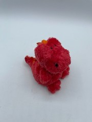 Russ Berrie Luvvies Red Orange Dragon JOHN 5″ Plush Bean Bag 39604 Dinosaur