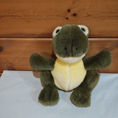 Vintage 1988 Francesca Hoerlein Macys Plush Stuffed Animal Frog Lovey 10″ RARE
