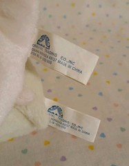 Oriental Trading White Black Lamb Sheep Pink Pig Stuffed Animal Plush Toys 4”