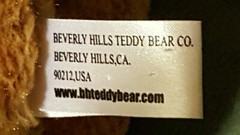 Beverly Hills Teddy Bear Company GLITZY Bee Outfit Holding Red Heart 8″