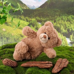 Toys Plush Brown Teddy Bear Stuffed Animal Soft Cuddly by Apricot Lamb